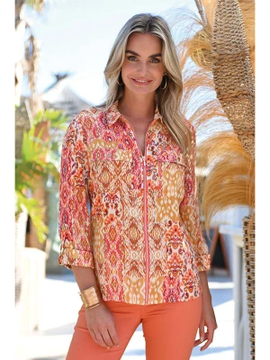 Bleu d'Azur Bluzka "Nambour" w kolorze jasnoróżowo-pomarańczowym rozmiar: 38