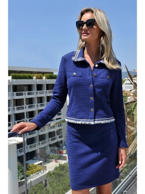 Bleu d'Azur Kardigan "Azirene" w kolorze niebieskim rozmiar: 40