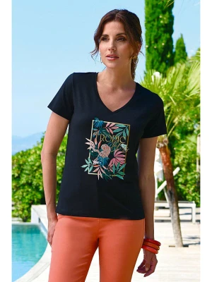 Bleu d'Azur Koszulka "Guepard" w kolorze granatowym rozmiar: 40