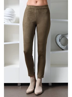 Bleu d'Azur Legginsy "Dakar" w kolorze khaki rozmiar: 34