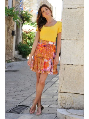 Bleu d'Azur Spódnica "Kali" w kolorze pomarańczowym rozmiar: 44/46