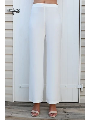 Bleu d'Azur Spodnie "Ezra" w kolorze białym rozmiar: 36