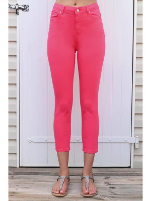 Bleu d'Azur Spodnie "Jazz" w kolorze różowym rozmiar: 52