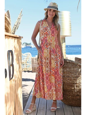 Bleu d'Azur Sukienka "Alexandra" w kolorze jasnoróżowo-pomarańczowym rozmiar: 34