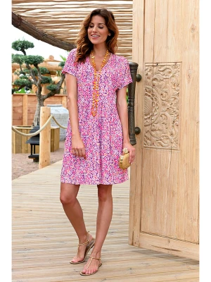 Bleu d'Azur Sukienka "Bogota" w kolorze fioletowo-różowym rozmiar: 40/42