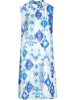 Bleu d'Azur Sukienka "Megan" w kolorze biało-niebieskim rozmiar: 40