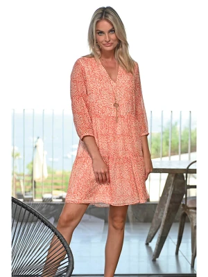 Bleu d'Azur Sukienka "Nina" w kolorze pomarańczowym rozmiar: 36/38