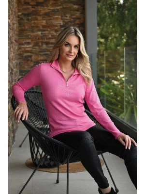 Bleu d'Azur Sweter "Garance" w kolorze jasnoróżowym rozmiar: 44/46