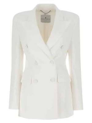 Blezer White Viscose Blend Ermanno Scervino