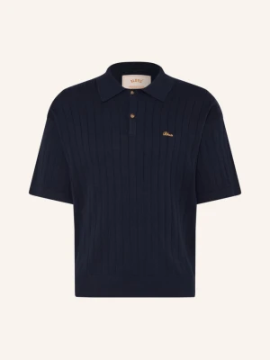 Blkvis Koszulka Polo Z Dzianiny blau GRANATOWY