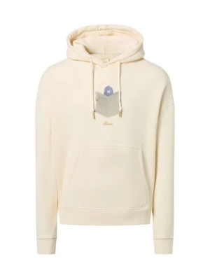 BLKVIS Męska bluza z kapturem Mężczyźni Bawełna beżowy nadruk,