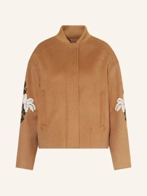 Blonde No.8 Kurtka Christy Z Cekinami beige