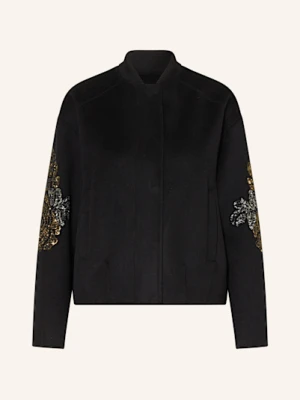 Blonde No.8 Kurtka Christy Z Cekinami schwarz