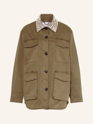 Blonde No.8 Kurtka Polowa Z Ozdobnymi Koralikami gruen