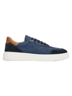 Blue Brown Natural Nubuck Mens Sneakers Estro Er00112844 Estro