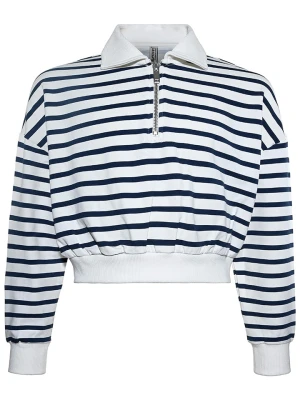 Blue Effect Bluza w kolorze biało-granatowym rozmiar: 140