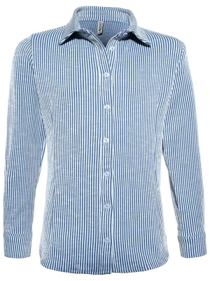 Blue Effect Bluzka w kolorze niebiesko-białym rozmiar: 176