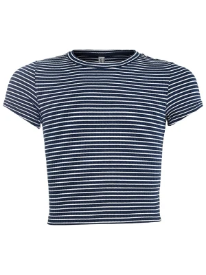 Blue Effect Koszulka w kolorze granatowo-białym rozmiar: 164