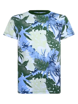 Blue Effect Koszulka w kolorze zielono-błękitno-kremowym rozmiar: 128