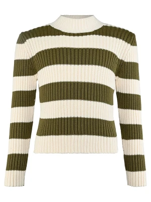 Blue Effect Sweter w kolorze kremowo-oliwkowym rozmiar: 128