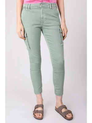 Blue Fire Dżinsy "Cargo" - Tapered fit - w kolorze oliwkowym rozmiar: W29 / L29