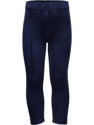 Blue Seven Aksamitne legginsy w kolorze granatowym rozmiar: 104