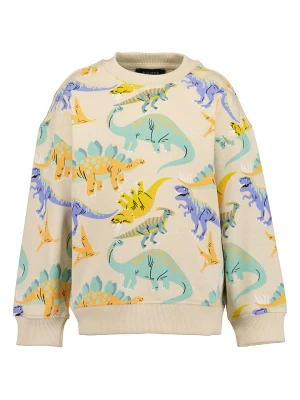 Blue Seven Bluza w kolorze beżowym ze wzorem rozmiar: 134