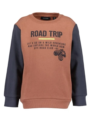 Blue Seven Bluza w kolorze granatowo-jasnobrązowym rozmiar: 92