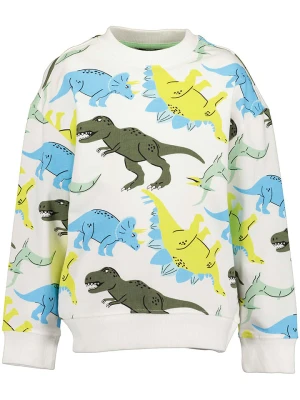 Blue Seven Bluza w kolorze kremowym ze wzorem rozmiar: 128