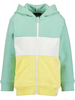 Blue Seven Bluza w kolorze turkusowo-żółto-białym rozmiar: 92