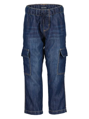 Blue Seven Bojówki dżinsowe w kolorze granatowym rozmiar: 104