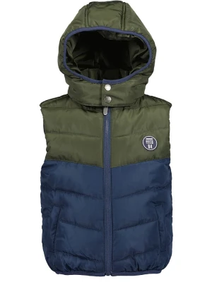 Blue Seven Kamizelka pikowana w kolorze oliwkowo-granatowym rozmiar: 92