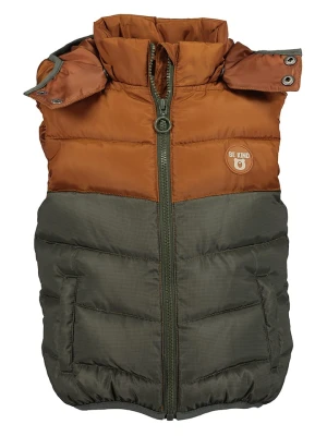 Blue Seven Kamizelka pikowana w kolorze oliwkowo-jasnobrązowym rozmiar: 92