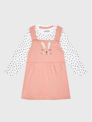 Blue Seven Komplet body i sukienka 473159 Różowy Regular Fit