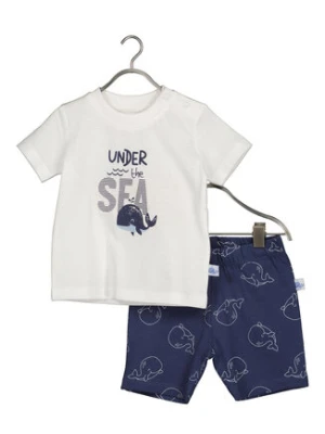 Blue Seven Komplet t-shirt i spodenki 422181 X Granatowy Regular Fit