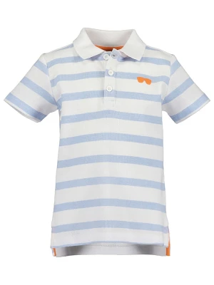 Blue Seven Koszulka polo w kolorze biało-błękitnym rozmiar: 98