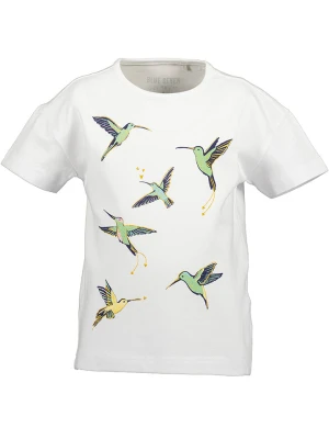 Blue Seven Koszulka w kolorze białym ze wzorem rozmiar: 104