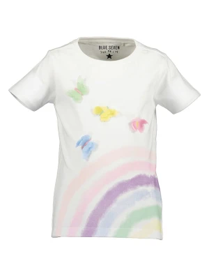 Blue Seven Koszulka w kolorze białym ze wzorem rozmiar: 116
