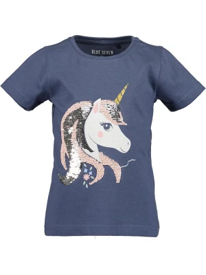 Blue Seven Koszulka w kolorze granatowym ze wzorem rozmiar: 92