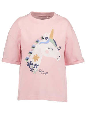 Blue Seven Koszulka w kolorze jasnoróżowym ze wzorem rozmiar: 92