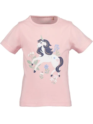 Blue Seven Koszulka w kolorze jasnoróżowym ze wzorem rozmiar: 92