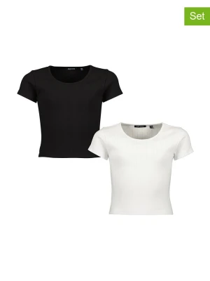 Blue Seven Koszulki (2 szt.) w kolorze białym i czarnym rozmiar: 164