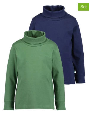 Blue Seven Koszulki (2 szt.) w kolorze zielono-granatowym rozmiar: 92