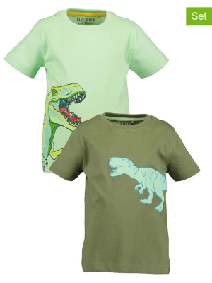 Blue Seven Koszulki (2 szt.) w kolorze zielonym rozmiar: 104