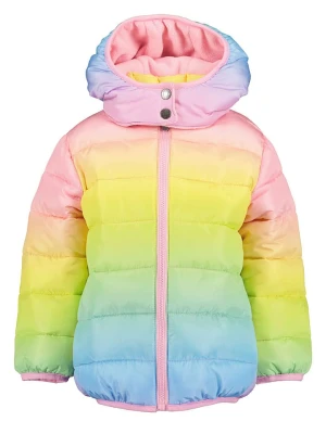 Blue Seven Kurtka pikowana w kolorze błękitno-jasnoróżowo-żółtym rozmiar: 98