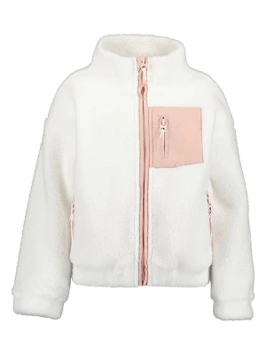 Blue Seven Kurtka polarowa w kolorze biało-jasnoróżowym rozmiar: 92