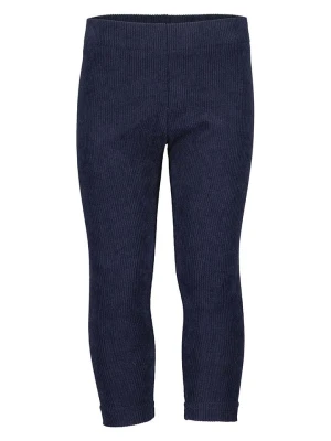 Blue Seven Legginsy sztruksowe w kolorze granatowym rozmiar: 104