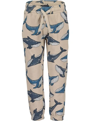 Blue Seven Spodnie dresowe w kolorze beżowo-niebieskim rozmiar: 98