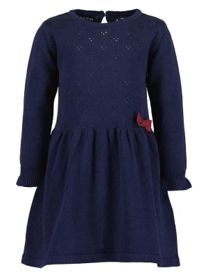 Blue Seven Sukienka dzianinowa w kolorze granatowym rozmiar: 86
