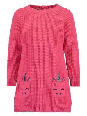 Blue Seven Sukienka dzianinowa w kolorze różowym rozmiar: 80